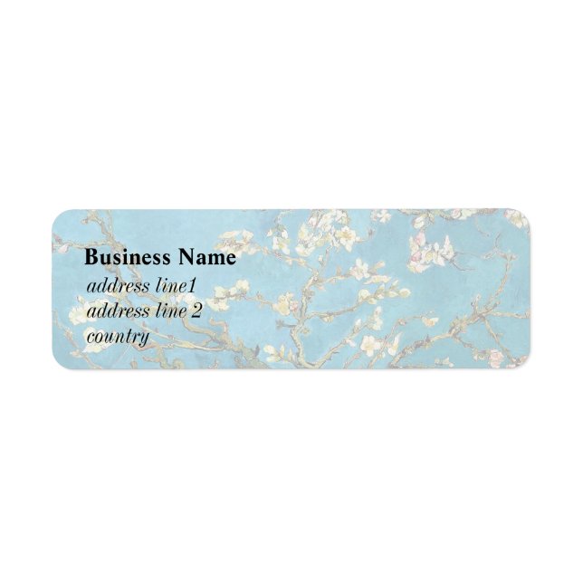 Vincent van Gogh, Blossoming Almond Tree Label (Front)