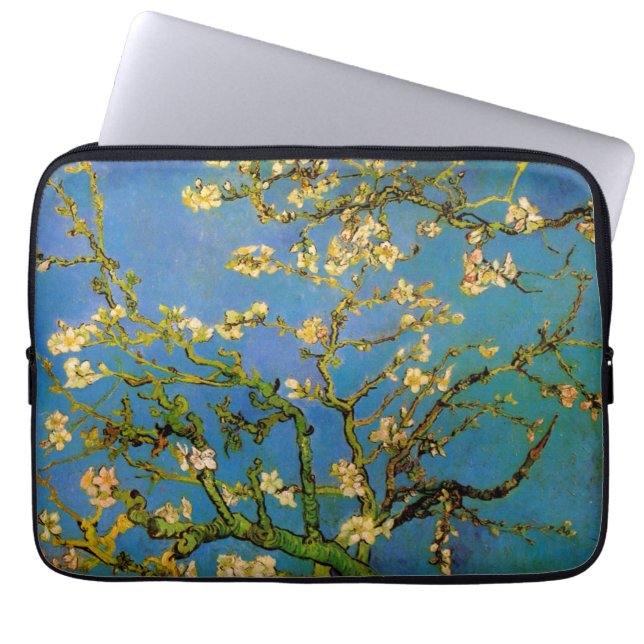 Vincent van Gogh - Blossoming Almond Tree Laptop Sleeve (Front)