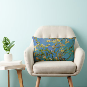 Vincent van Gogh - Blossoming Almond Tree Lumbar Pillow