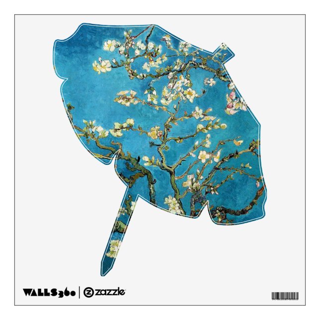 Vincent van Gogh Blossoming Almond Trees Wall Sticker (Front)