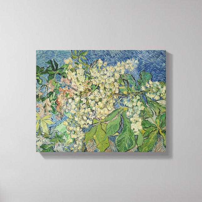 Vincent van Gogh | Blossoming Chestnut Branches Canvas Print (Front)