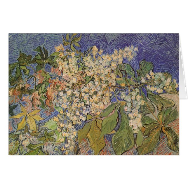 Vincent van Gogh - Blossoming Chestnut Branches Cards (Front Horizontal)