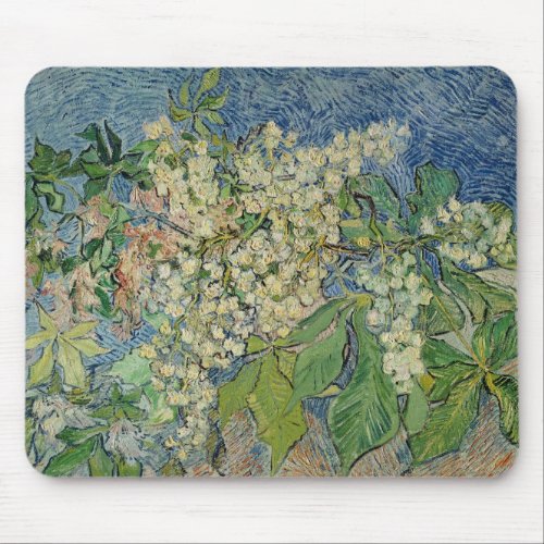 Vincent van Gogh  Blossoming Chestnut Branches Mouse Pad