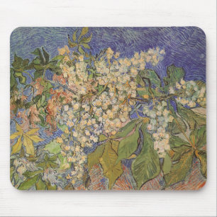 Vincent van Gogh - Blossoming Chestnut Branches Mouse Pad