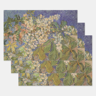 Vincent van Gogh - Blossoming Chestnut Branches Wrapping Paper Sheets