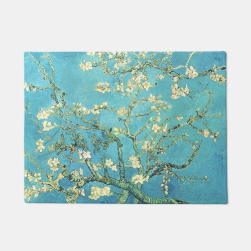 Vincent van Gogh Blossomong Almond Tree    Doormat