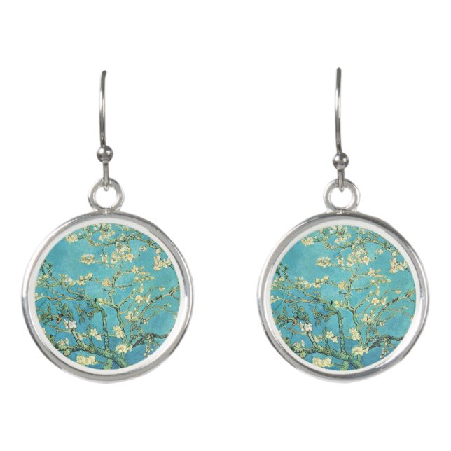 Vincent van Gogh Blossomong Almond Tree      Earrings (Front)