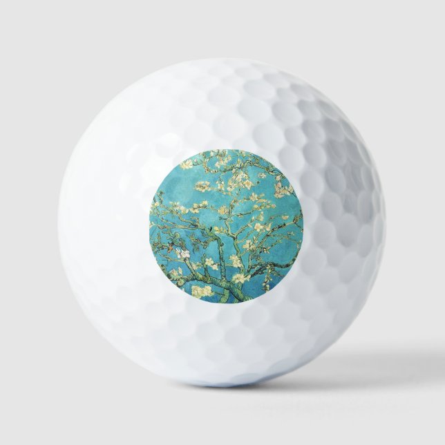 Vincent van Gogh Blossomong Almond Tree    Golf Balls (Front)