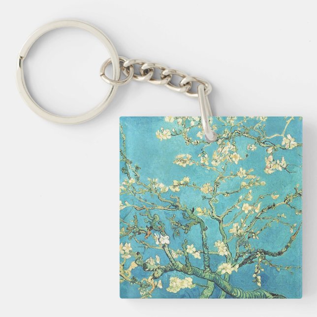Vincent van Gogh Blossomong Almond Tree     Keychain (Front)