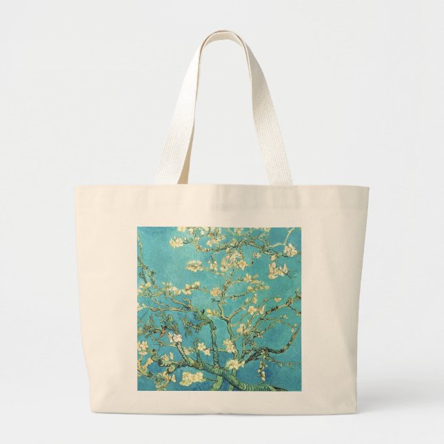 Vincent van Gogh Blossomong Almond Tree      Large Tote Bag (Front)