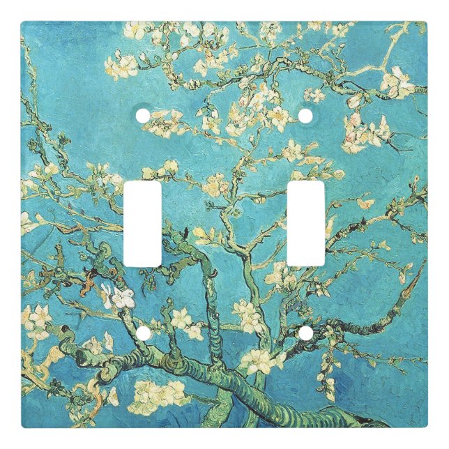 Vincent van Gogh Blossomong Almond Tree    Light Switch Cover (Front)