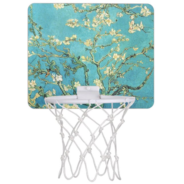 Vincent van Gogh Blossomong Almond Tree    Mini Basketball Hoop (Front)