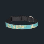 Vincent van Gogh Blossomong Almond Tree     Pet Collar<br><div class="desc">Vincent van Gogh.  Blossomong Almond Tree. Blooming almond tree branch. Almond branches with pink flowers on a blue background. Reproduction of famous works of art  images in the public domain.</div>