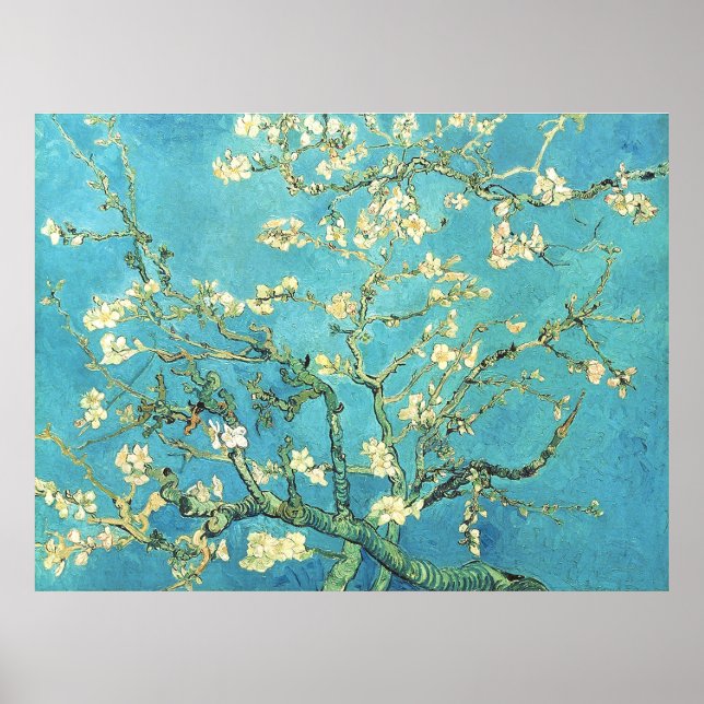 Vincent van Gogh Blossomong Almond Tree Poster (Front)