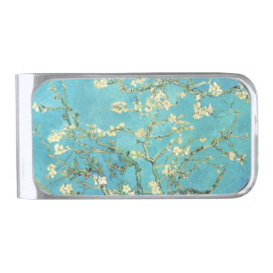 Vincent van Gogh Blossomong Almond Tree Silver Finish Money Clip