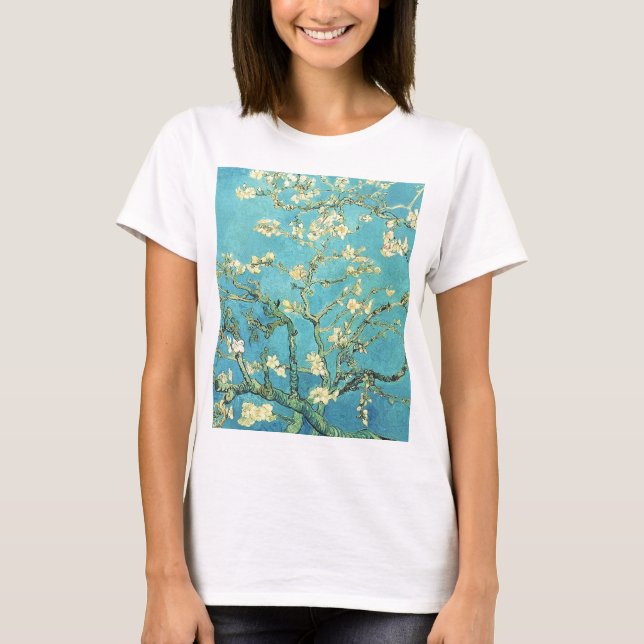 Vincent van Gogh Blossomong Almond Tree   T-Shirt (Front)