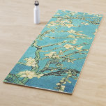 Vincent van Gogh Blossomong Almond Tree       Yoga Mat<br><div class="desc">Vincent van Gogh.  Blossomong Almond Tree. Blooming almond tree branch. Almond branches with pink flowers on a blue background. Reproduction of famous works of art  images in the public domain.</div>