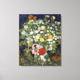 Vincent van Gogh - Bouquet of Flowers in a Vase Canvas Print