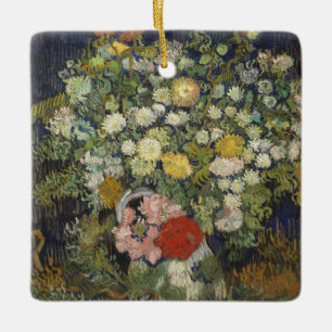 Vincent Van Gogh Bouquet of Flowers in a Vase Ceramic Ornament