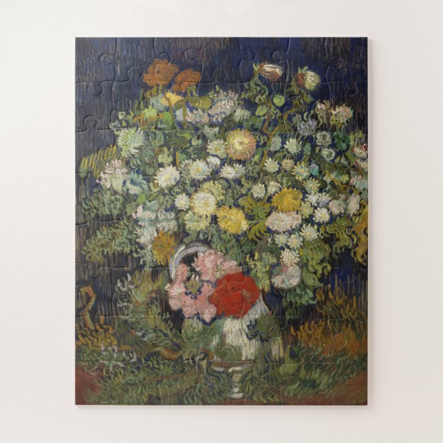 Vincent Van Gogh | Bouquet of Flowers in a Vase Jigsaw Puzzle (Vertical)