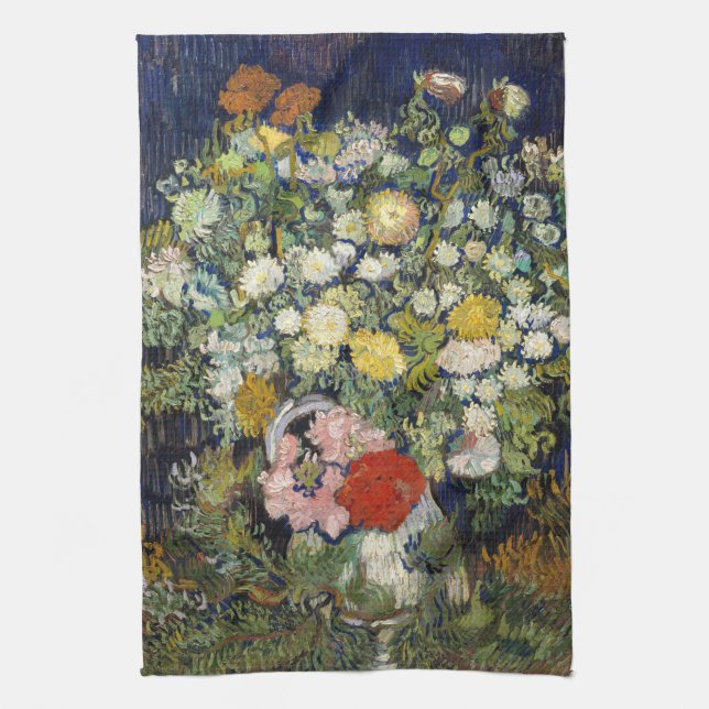 Vincent van Gogh - Bouquet of Flowers in a Vase Kitchen Towel (Vertical)