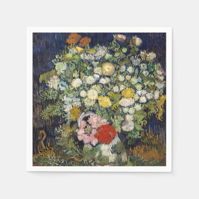 Vincent van Gogh - Bouquet of Flowers in a Vase Napkins (Front)