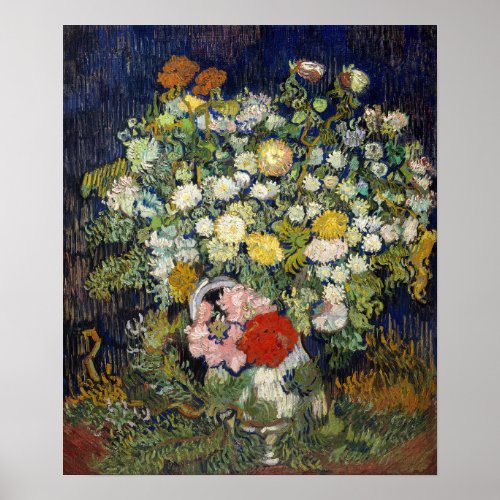 Vincent van Gogh _ Bouquet of Flowers in a Vase Poster
