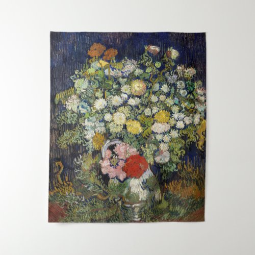 Vincent van Gogh _ Bouquet of Flowers in a Vase Tapestry