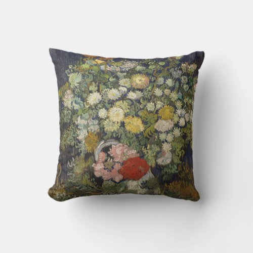 Vincent Van Gogh  Bouquet of Flowers in a Vase Throw Pillow