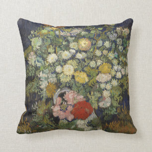 Vincent Van Gogh Bouquet of Flowers in a Vase Throw Pillow