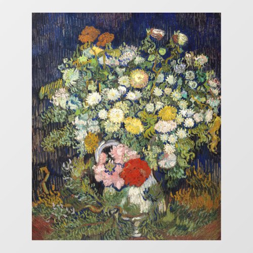 Vincent van Gogh _ Bouquet of Flowers in a Vase  Window Cling