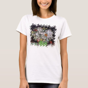 Vincent Van Gogh - Bowl With Zinnias Fine Art T-Shirt