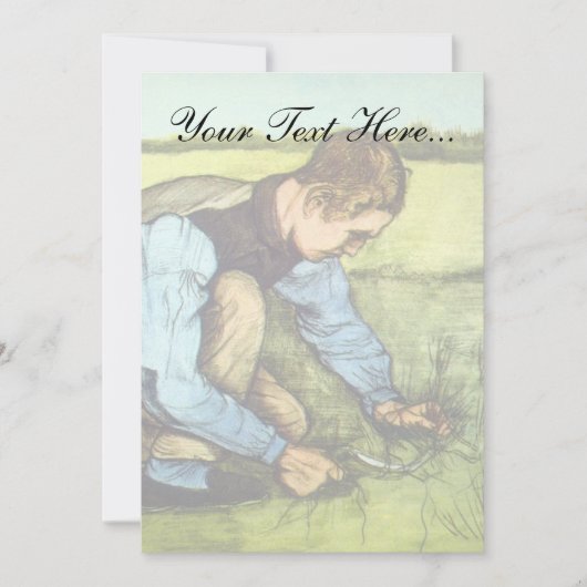 Vincent Van Gogh - Boy Cutting Grass with Sickle (Front)