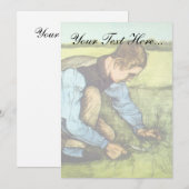 Vincent Van Gogh - Boy Cutting Grass with Sickle (Front/Back)