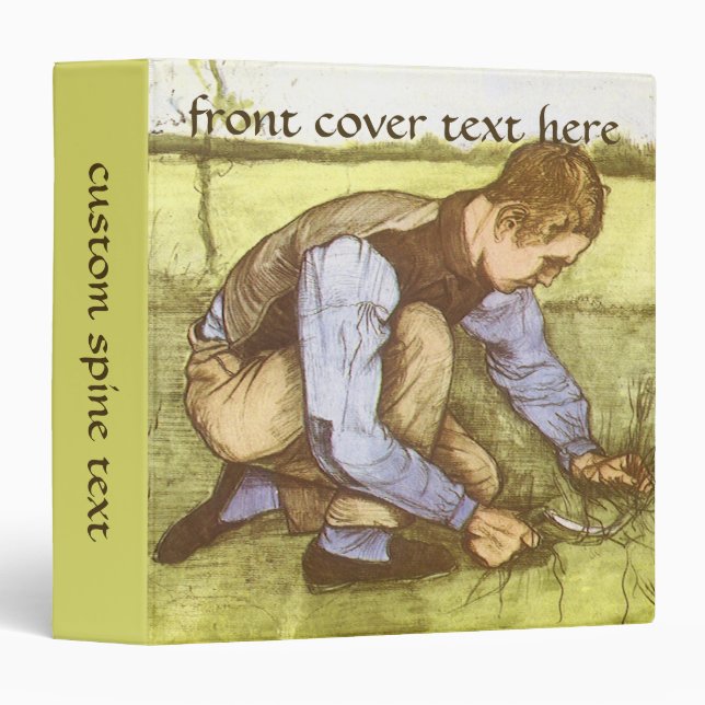Vincent van Gogh - Boy Cutting Grass with Sickle Binder (Front/Spine)