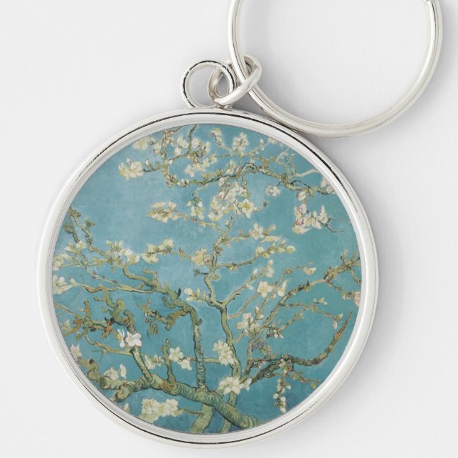 Vincent Van Gogh Branches of Almond Tree Keychain (Front)