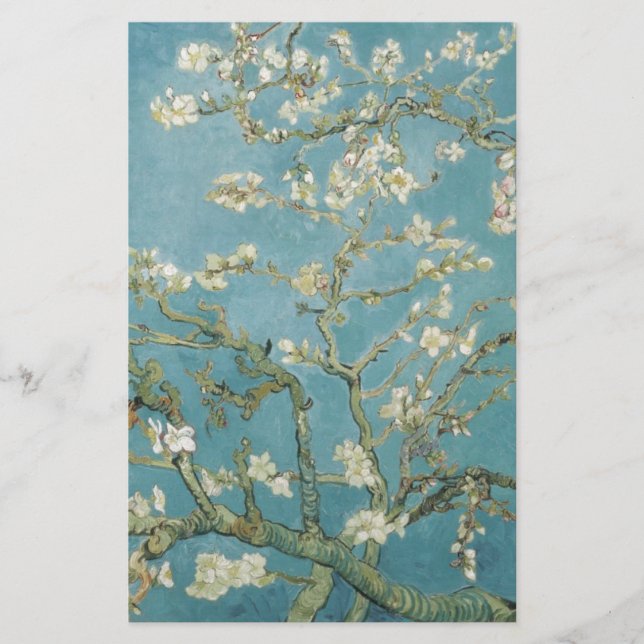 Vincent Van Gogh Branches of Almond Tree Stationery (Front)