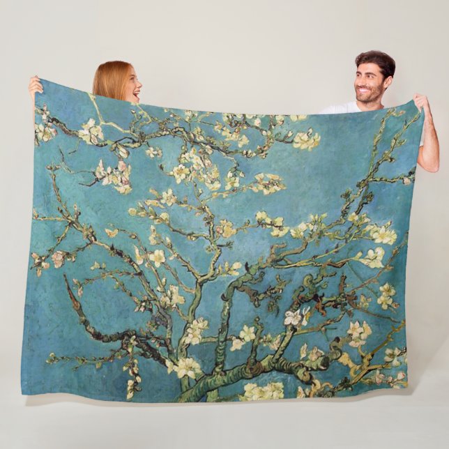 Vincent van Gogh ~ Branches With Almond Blossom Fleece Blanket (In Situ)