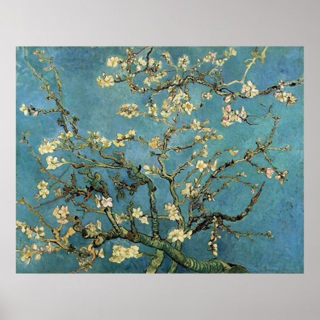 Vincent van Gogh Branches with Almond Blossom Poster (Front)