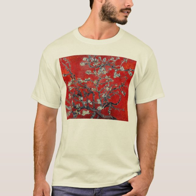 Vincent van Gogh Branches with Almond Blossom T-Shirt (Front)