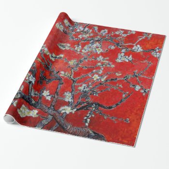 Vincent Van Gogh Branches With Almond Blossom Wrapping Paper by Ladiebug at Zazzle