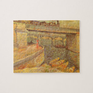 Vincent van Gogh Bridges Across the Seine Asnieres Jigsaw Puzzle