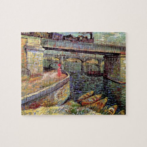 Vincent Van Gogh _ Bridges Across The Seine Jigsaw Puzzle