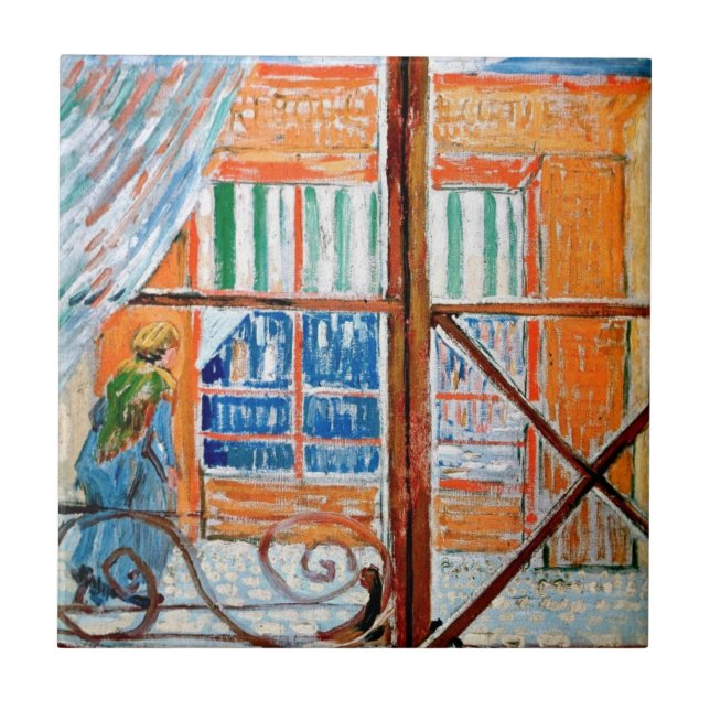 Vincent Van Gogh - Butchers Shop From A Window Tile (Front)