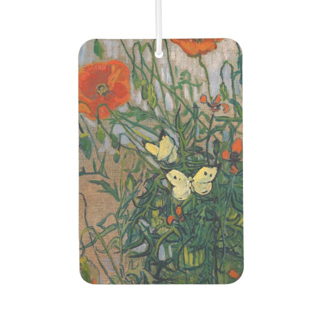 Vincent van Gogh - Butterflies and Poppies Air Freshener (Front)