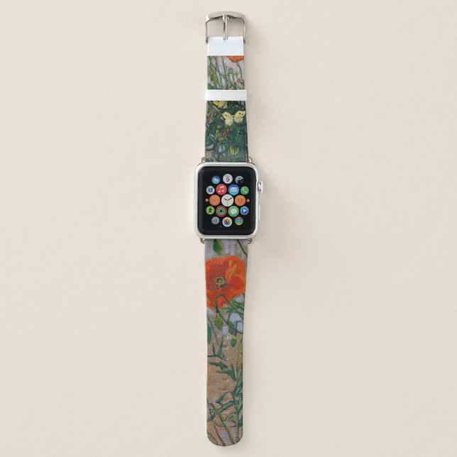 Vincent van Gogh - Butterflies and Poppies Apple Watch Band (Front)