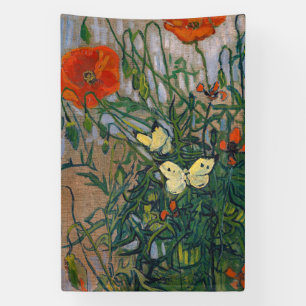 Vincent van Gogh - Butterflies and Poppies Banner