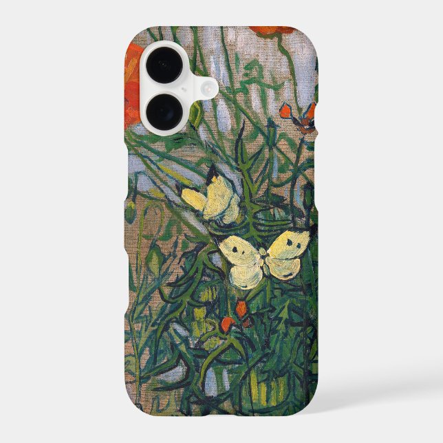 Vincent van Gogh - Butterflies and Poppies Case-Mate iPhone Case (Back)