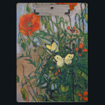Vincent van Gogh - Butterflies and Poppies Clipboard<br><div class="desc">Butterflies and Poppies - Vincent van Gogh,  Oil on Canvas,  1890</div>
