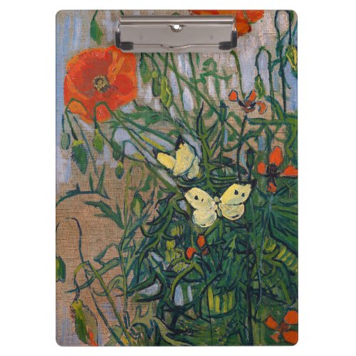 Vincent van Gogh _ Butterflies and Poppies Clipboard